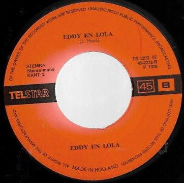 Eddy & Lolla - Samen Naar Parijs 02720 Vinyl Singles Goede Staat