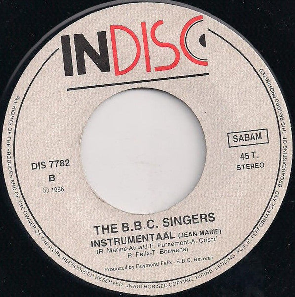 B.B.C. Singers - Jean-Marie 31449 Vinyl Singles Goede Staat