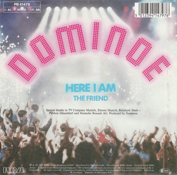 Dominoe - Here I Am 13223 Vinyl Singles Goede Staat