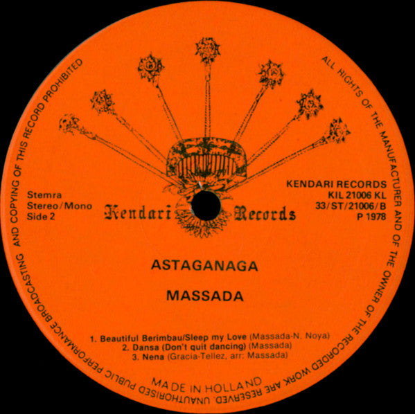 Massada - Astaganaga (LP) 48604 Vinyl LP Goede Staat