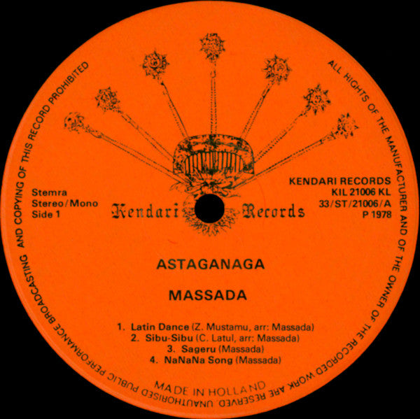 Massada - Astaganaga (LP) 48604 Vinyl LP Goede Staat