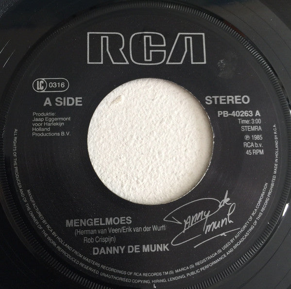 Danny de Munk - Mengelmoes 32495 Vinyl Singles Goede Staat