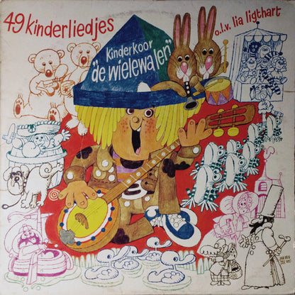 Kinderkoor De Wielewalen - 49 Kinderliedjes (LP) 45317 Vinyl LP Goede Staat