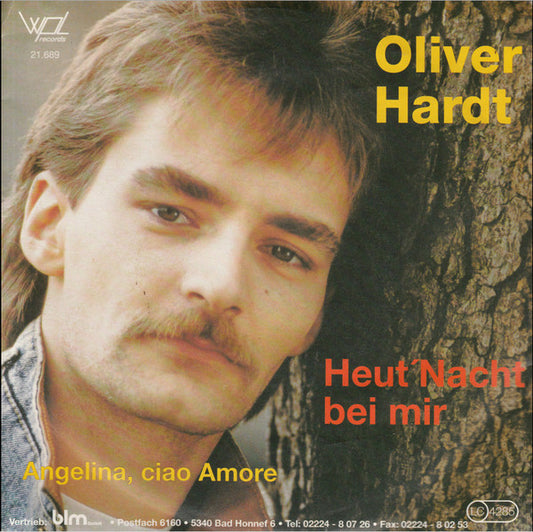 Oliver Hardt - Heut' Nacht Bei Mir 24067 Vinyl Singles Goede Staat