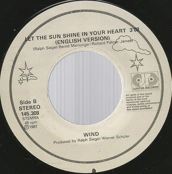 Wind - Let The Sun Shine In Your Heart Vinyl Singles Goede Staat