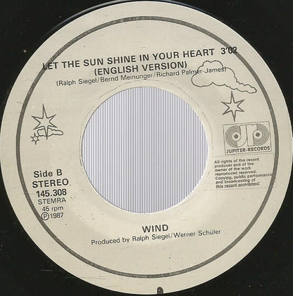 Wind - Let The Sun Shine In Your Heart Vinyl Singles Goede Staat