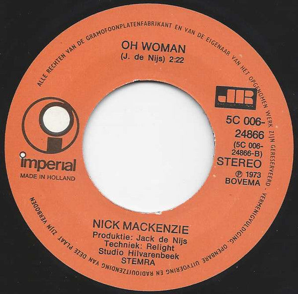 Nick MacKenzie - Juanita 32002 33901 Vinyl Singles Goede Staat