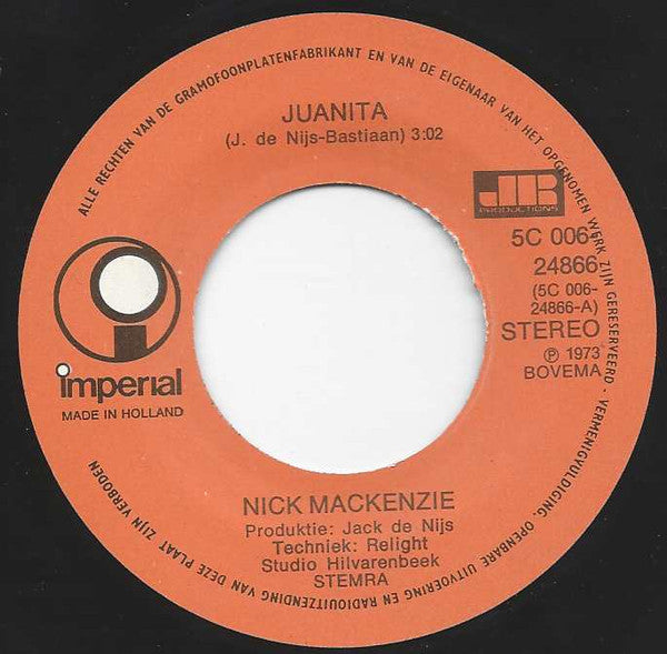 Nick MacKenzie - Juanita 32002 33901 Vinyl Singles Goede Staat