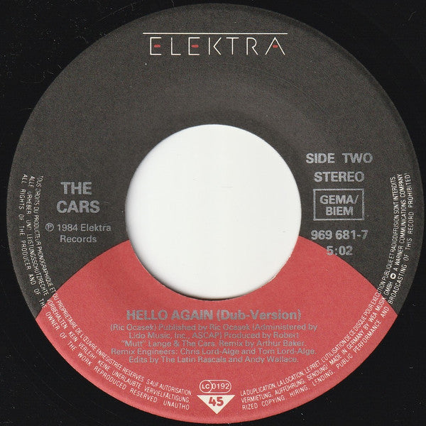 Cars - Hello Again 31656 Vinyl Singles Goede Staat