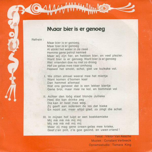 Zingende Melkboer - Maar Bier Is Er Genoeg 29931 Vinyl Singles Goede Staat