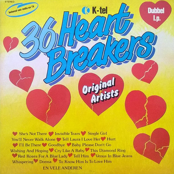 Various - 36 Heart Breakers (LP) 43691 Vinyl LP Goede Staat