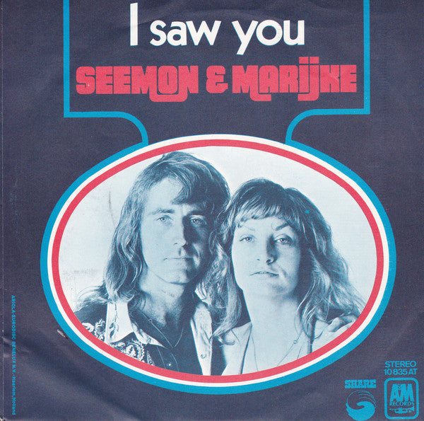 Seemon & Marijke - I Saw You 26720 Vinyl Singles Goede Staat