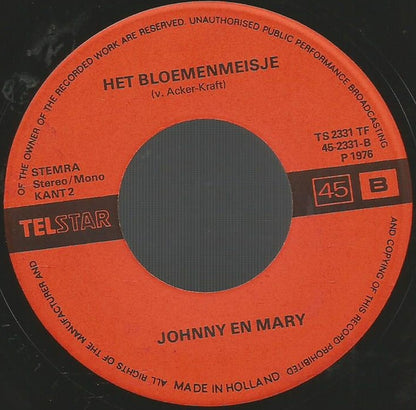 Johnny & Mary - Lach Clown 15217 Vinyl Singles Goede Staat