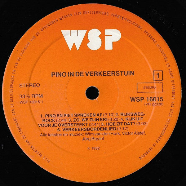 Sesamstraat - Pino In De Verkeerstuin (LP) 48496 Vinyl LP Goede Staat