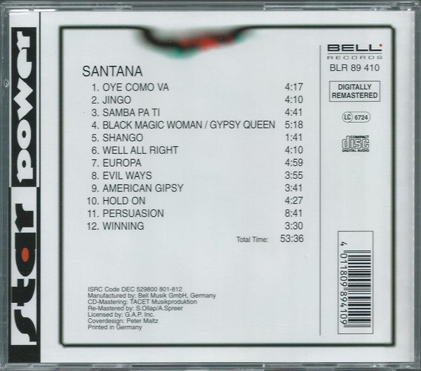 Santana - Star Power (CD) Compact Disc Goede Staat