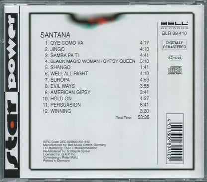 Santana - Star Power (CD) Compact Disc Goede Staat