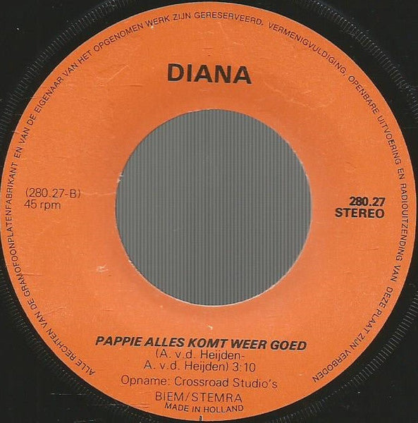 Diana - Want In M'n Hartje Klein 14483 Vinyl Singles Goede Staat