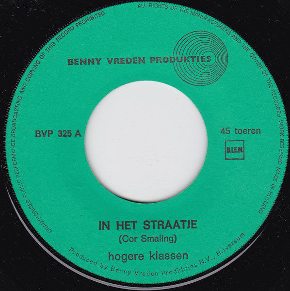 Unknown Artist - In Het Straatje 23483 Vinyl Singles Goede Staat