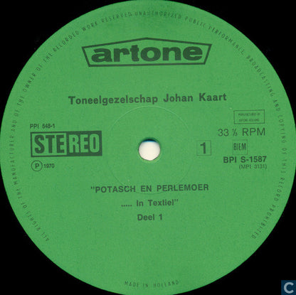 Toneelgezelschap Johan Kaart, Johan Boskamp, Johan Kaart - Potasch & Perlemoer In Textiel (LP) 48439 Vinyl LP Goede Staat