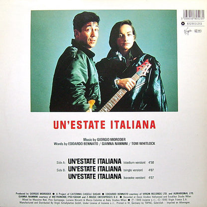 Edoardo Bennato - Gianna Nannini  Un' Estate Italiana 14456 Vinyl Singles Goede Staat