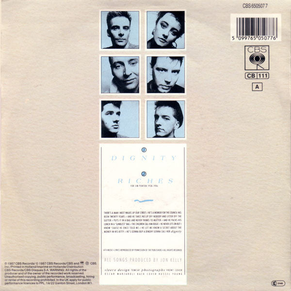 Deacon Blue - Dignity 21986 Vinyl Singles Goede Staat