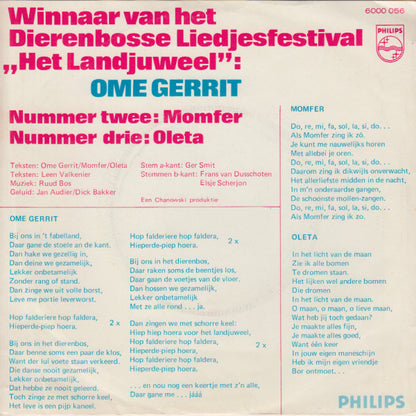 Fabeltjeskrant - Winnaars van het Dierebosse Liedjesfestival Het Landjuweel 17724 Vinyl Singles Goede Staat