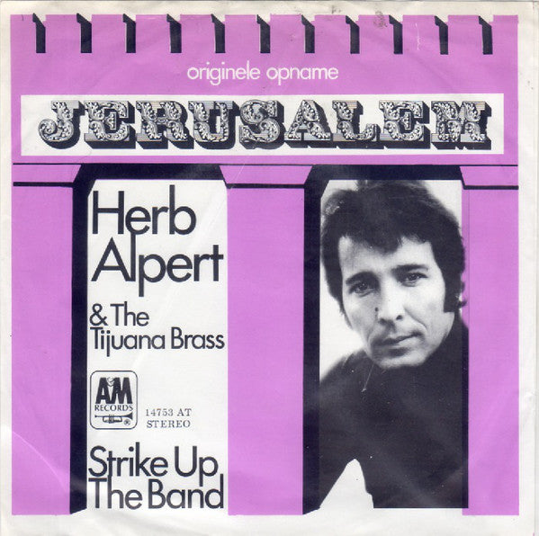 Herb Alpert & The Tijuana Brass - Jerusalem 19300 Vinyl Singles Goede Staat