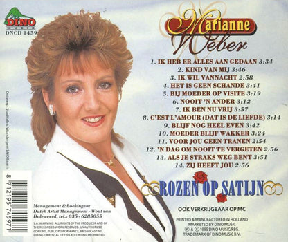 Marianne Weber - Rozen Op Satijn (CD) Compact Disc Goede Staat