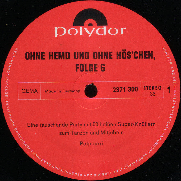 Walter Heyer - Ohne Hemd Und Ohne Höschen Folge 6 (LP) 48420 Vinyl LP Goede Staat