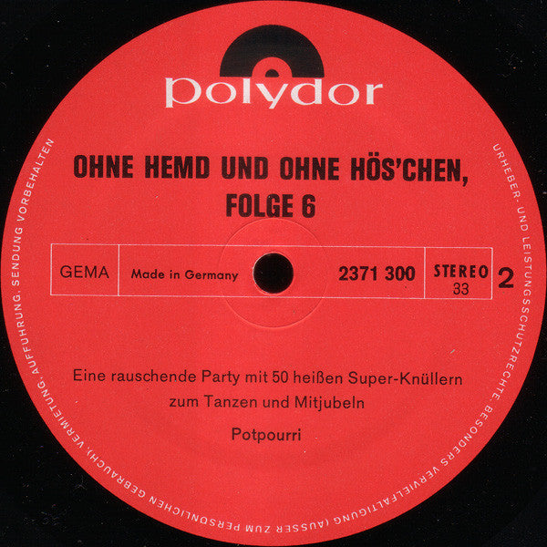 Walter Heyer - Ohne Hemd Und Ohne Höschen Folge 6 (LP) 48420 Vinyl LP Goede Staat