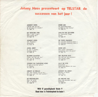 Johnny Hoes - En Van je Hoempa 32225 Vinyl Singles Goede Staat