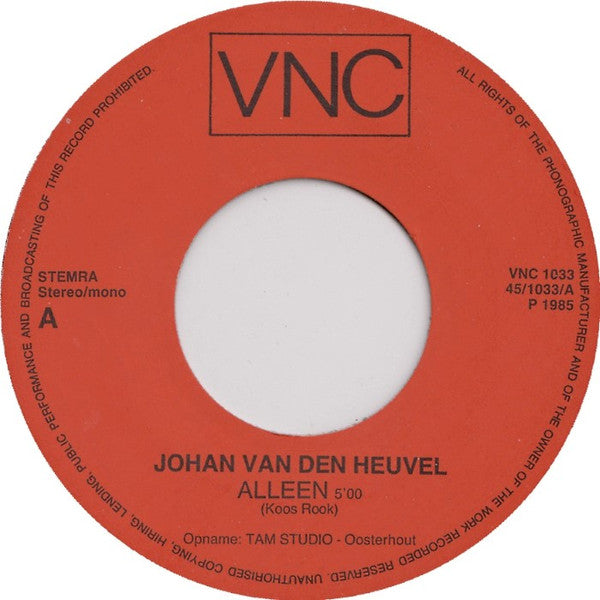 Johan Van Den Heuvel - De Oude Muzikant 15664 35883 Vinyl Singles Goede Staat ++