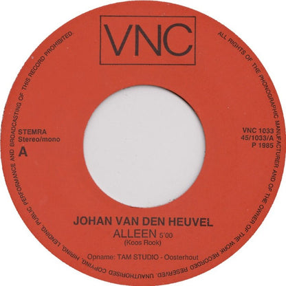 Johan Van Den Heuvel - De Oude Muzikant 15664 35883 Vinyl Singles Goede Staat ++