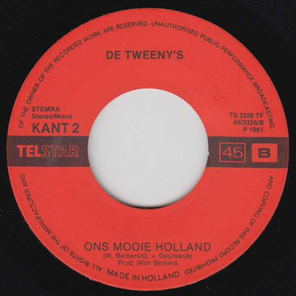 Tweeny's - Lieve Zender 31204 Vinyl Singles Goede Staat