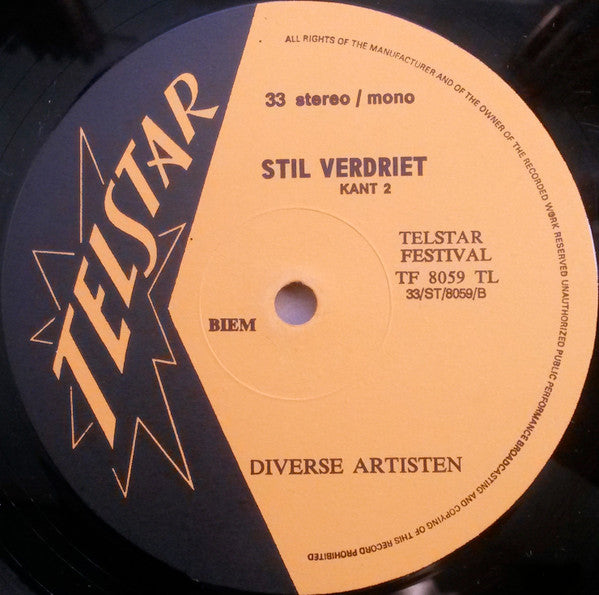 Various - Stil Verdriet (LP) 42109 Vinyl LP Goede Staat