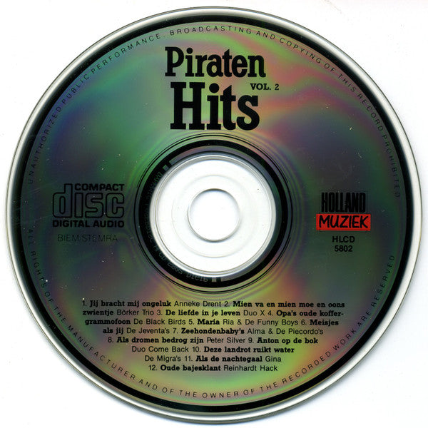 Various - Piraten Hits Vol. 2 (CD) Compact Disc Goede Staat