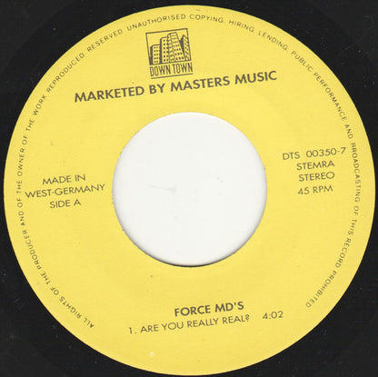 Force M.D.'S - Are You Really Real 16394 Vinyl Singles Goede Staat