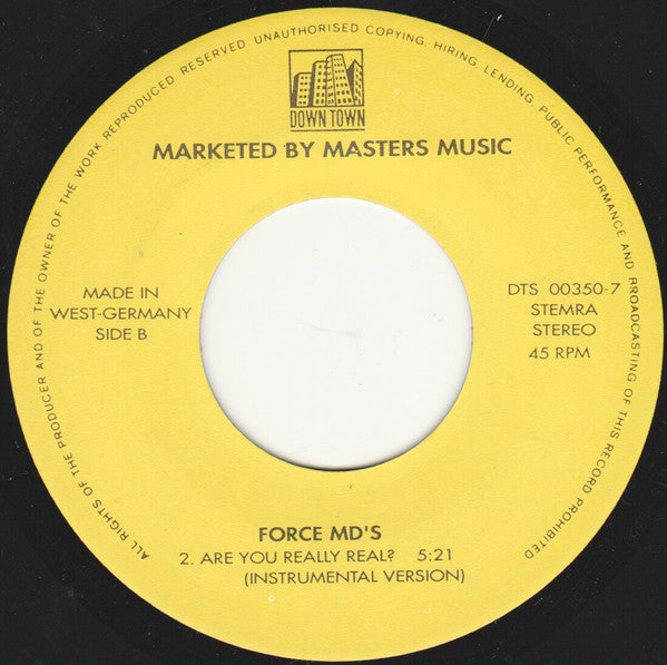 Force M.D.'S - Are You Really Real 16394 Vinyl Singles Goede Staat