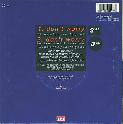 Kim Appleby - Don't Worry 29905 12101 12178 12331 25026 26399 27836 Vinyl Singles Goede Staat