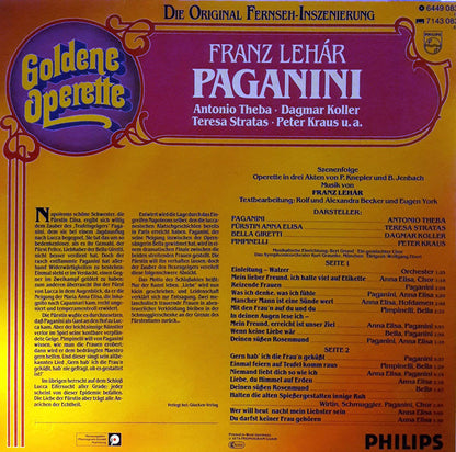 Franz Lehár - Paganini (LP) 42531 Vinyl LP Goede Staat