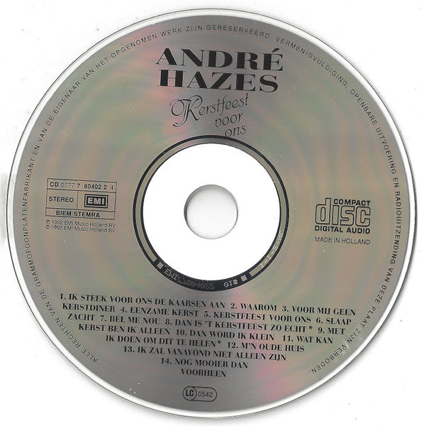 André Hazes - Kerstfeest Voor Ons (CD) Compact Disc Goede Staat