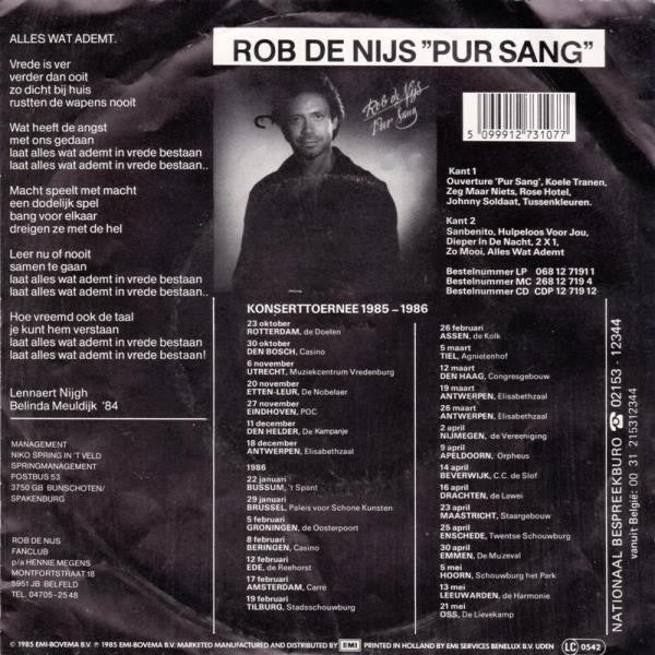 Rob de Nijs - Alles Wat Ademt 10766 Vinyl Singles Goede Staat