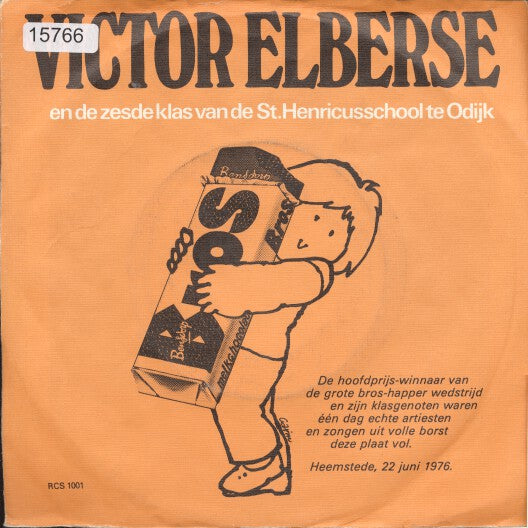 Victor Elbertse - Er Kwam Een Boer Uit Zwistserland (Bros) (Odijk) 15766 Vinyl Singles Goede Staat