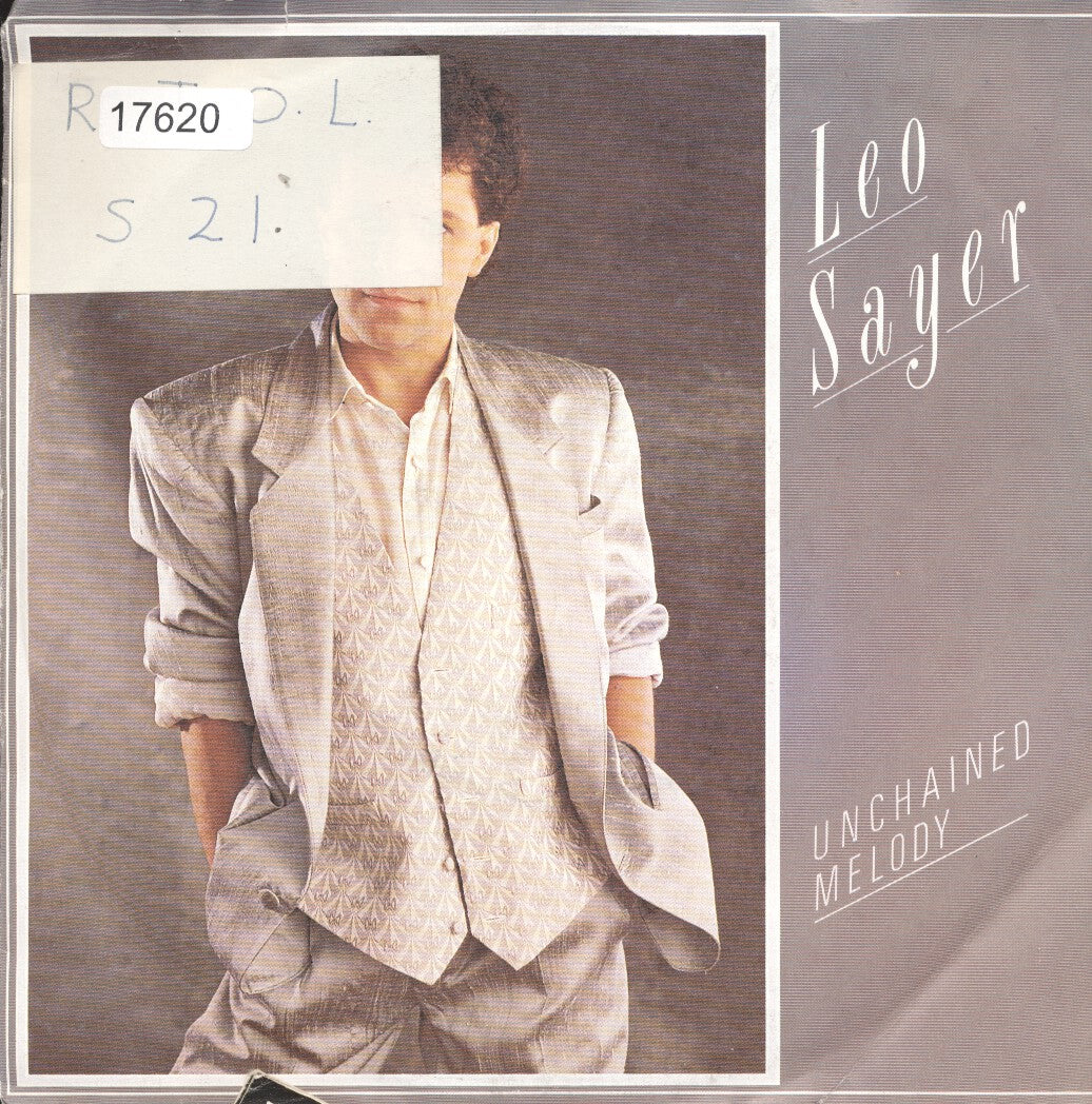 Leo Sayer - Unchained Melody 09720 17620 Vinyl Singles Goede Staat