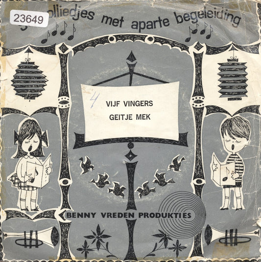 Benny Vreden - Vijf Vingers 23649 Vinyl Singles Goede Staat