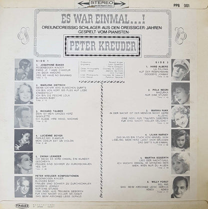 Peter Kreuder - Es War Einmal (LP) (B) Vinyl LP B-Keus (B)