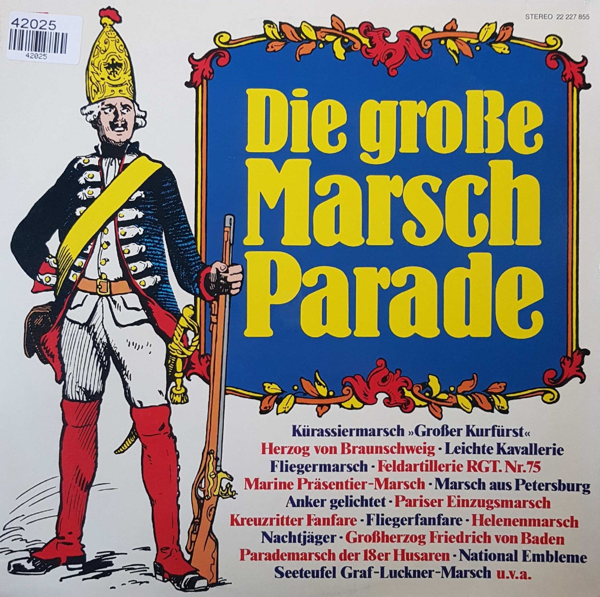 Heeresmusikkorps 7 / Marine Musikkops Ostsee - Die große Marsch Parade (LP) 42025 Vinyl LP Goede Staat