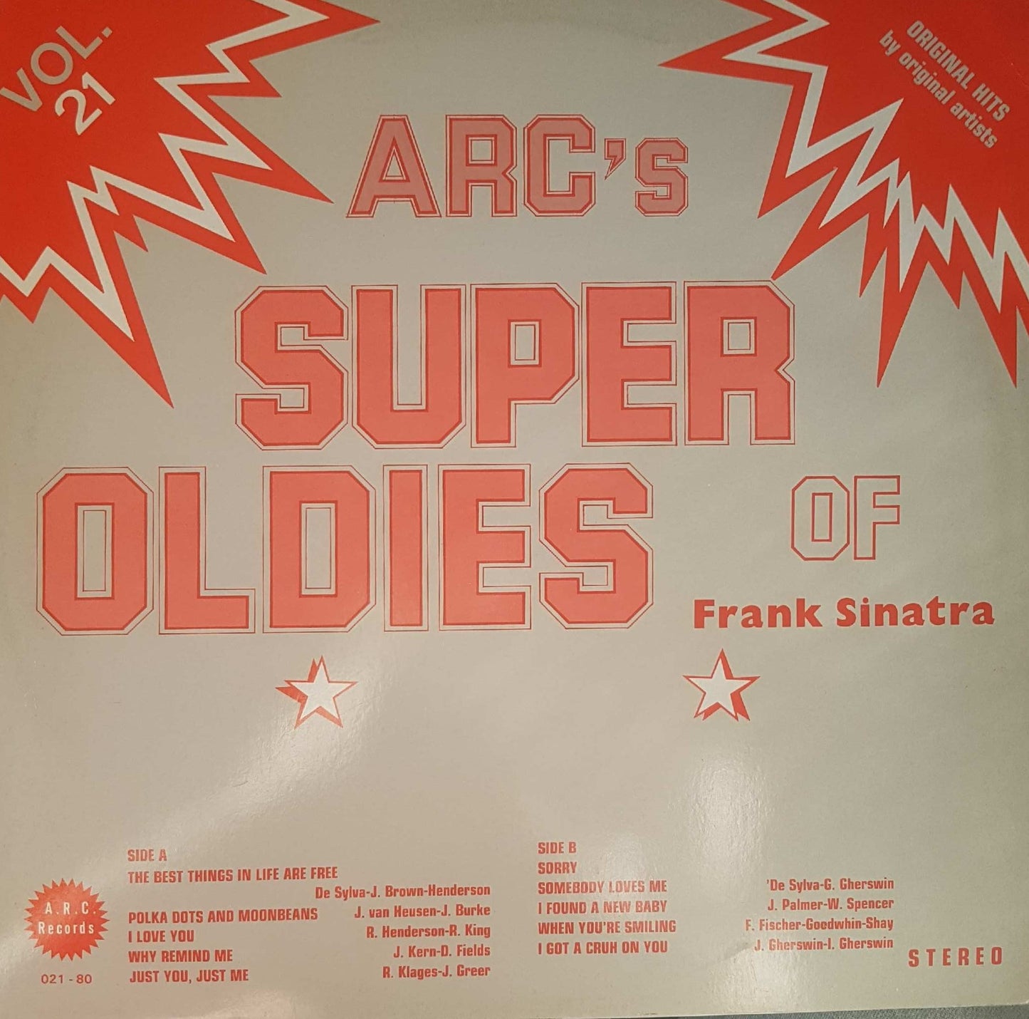 Frank Sinatra - ARC's Super Oldies Of Frank Sinatra Vol. 21 (LP) 42441 Vinyl LP Goede Staat