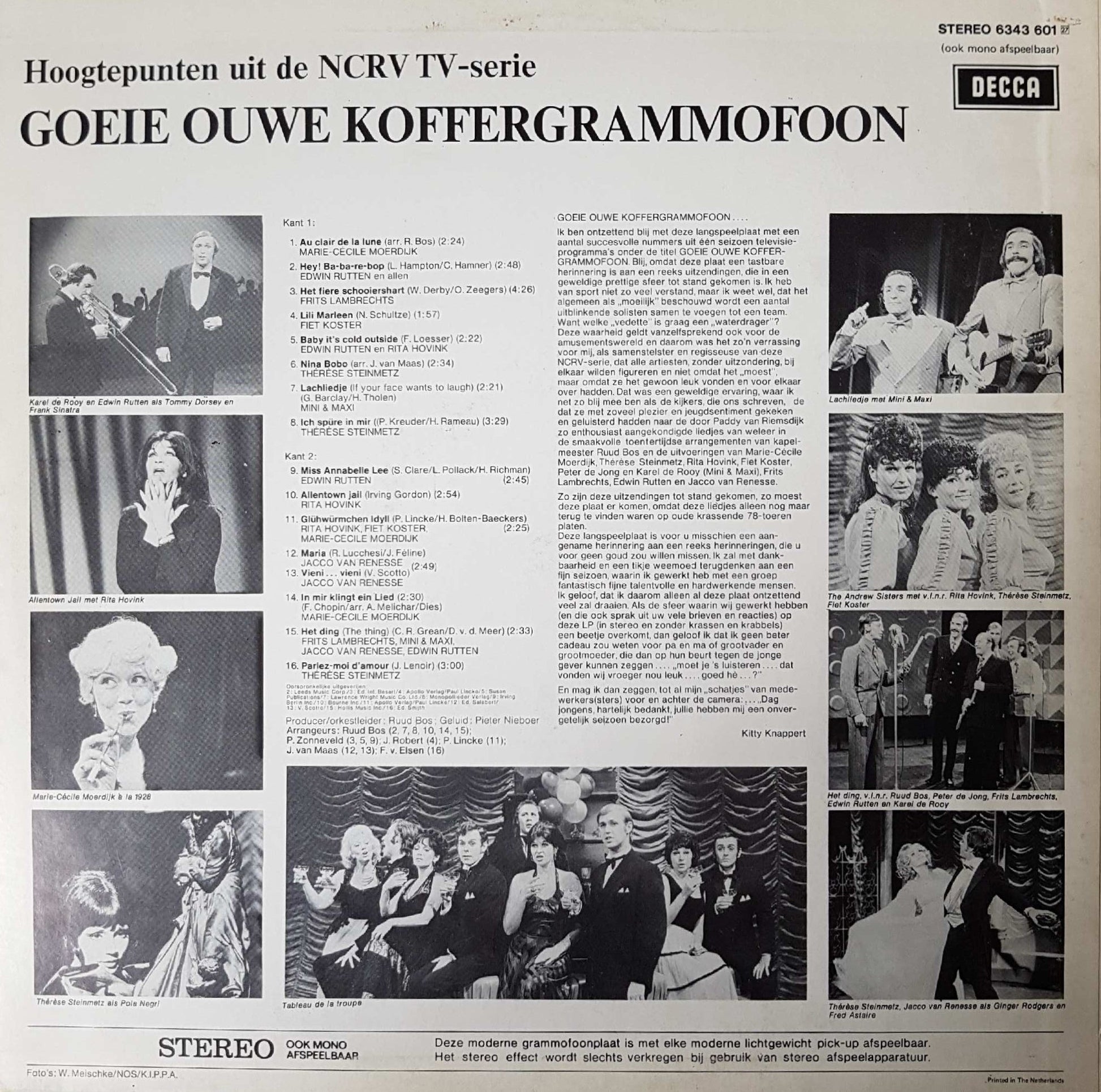 Various - Goeie Ouwe Koffergrammofoon (LP) 42545 Vinyl LP Goede Staat