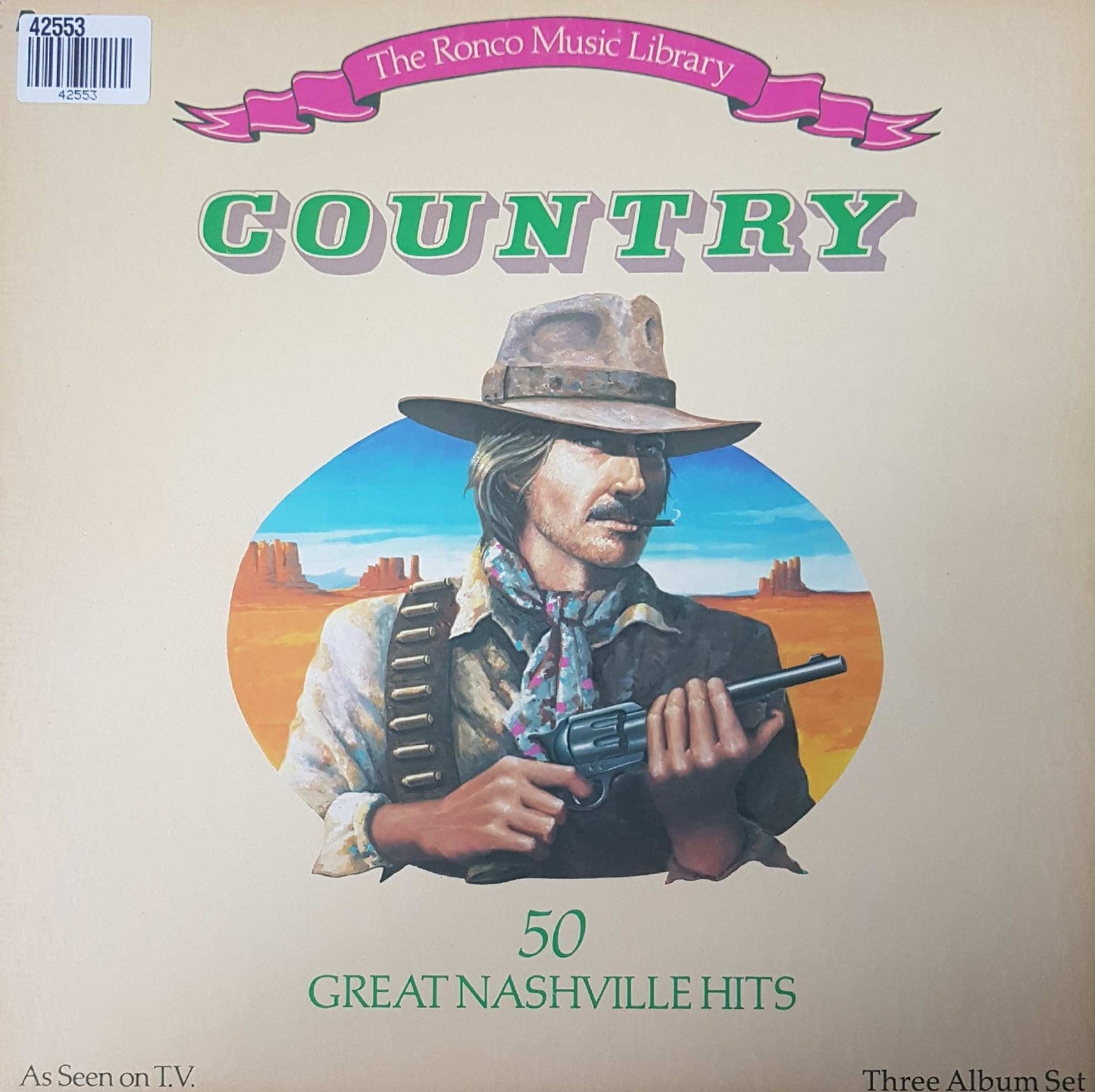 Various - 50 Great Nashville Hits (LP) 42553 Vinyl LP Box Goede Staat